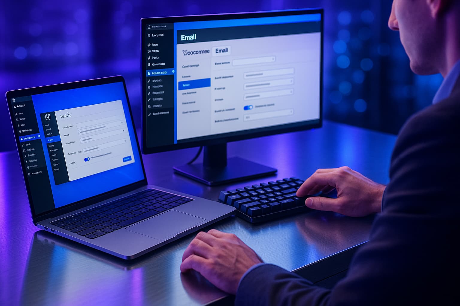 Personnaliser l’email de commande WooCommerce sur interface WordPress high-tech