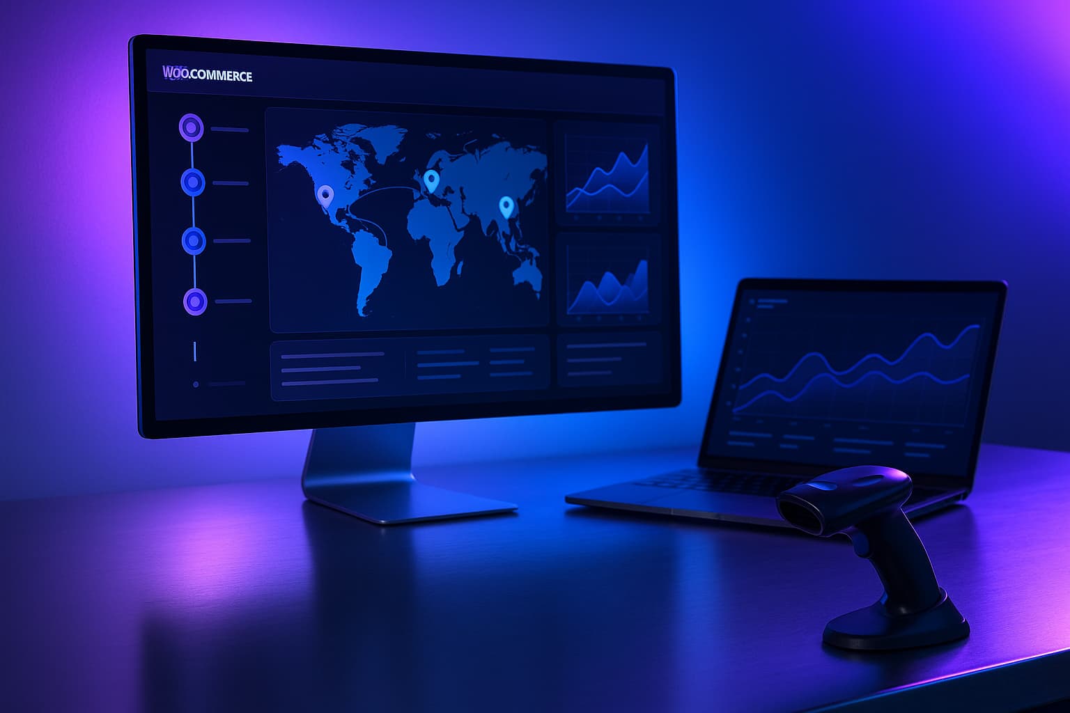 intégration du suivi de livraison WooCommerce sur tableau de bord WordPress high tech