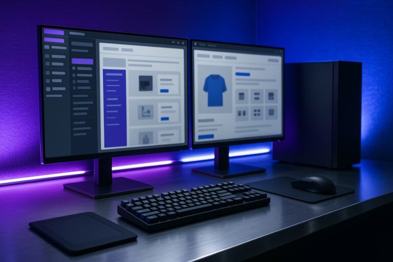 Photographie high-tech de création de boutique WooCommerce avec Elementor sur hébergement optimisé Shop42