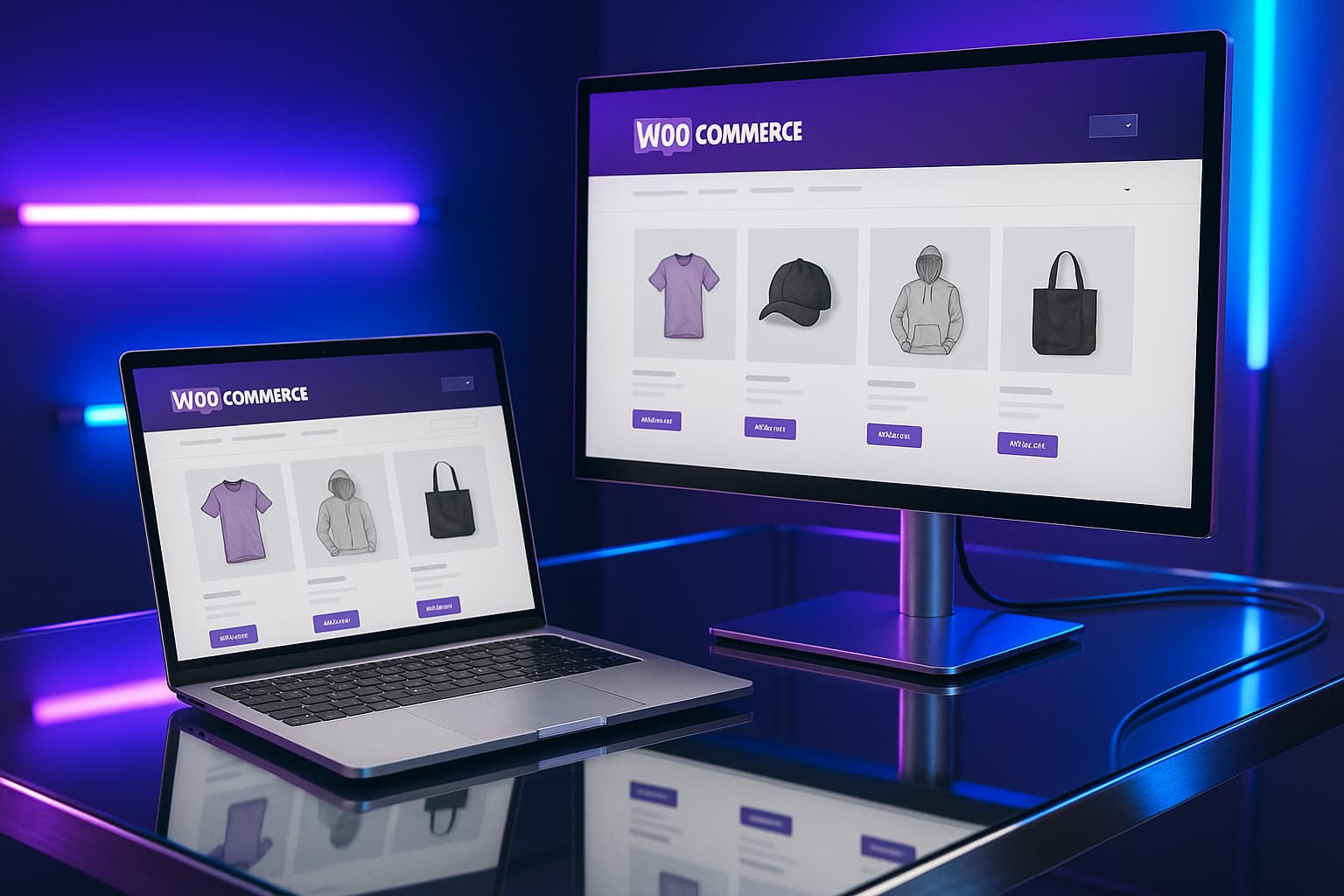 Configuration WooCommerce multidevise avec sélecteur de devises sur interface WordPress en environnement high‑tech